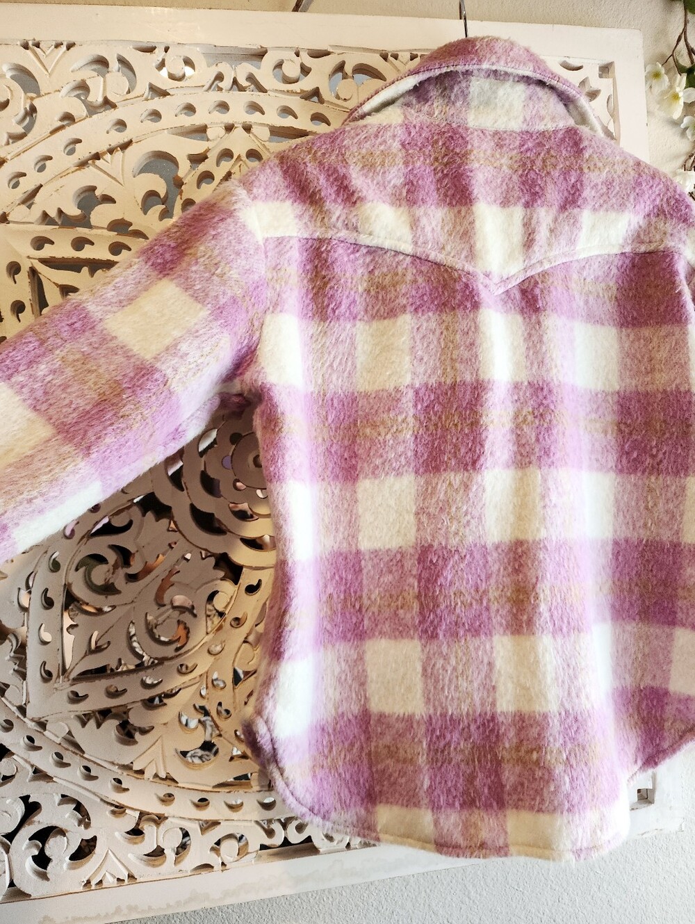 R.G. KANE PLAID PINK FRONT BUTTON LONG SLEEVE SHIRT WOMENS SIZE SMALL - Picture 15 of 15
